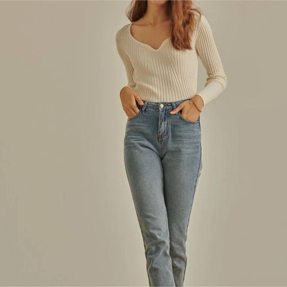 L*Space Ribbed Knit Cropped Top Raglan Sleeves Women's Size Medium - Picture 2 of 10